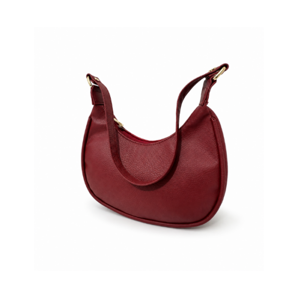 Cartera Media Luna Marrón